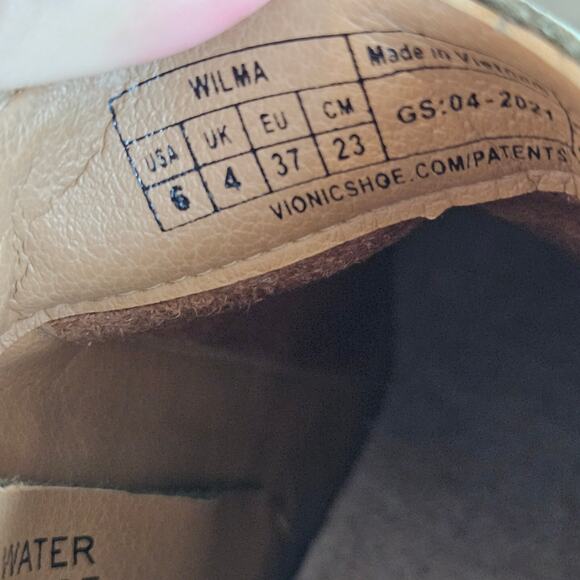 Vionic Wilma Olive Nubuck Ankle Boots Waterproof Women's Size 6 Fall Winter - Picture 10 of 12